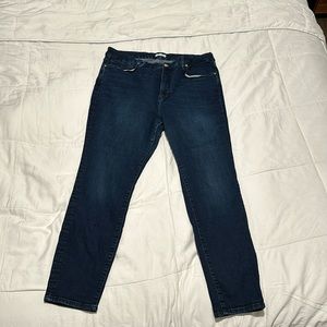 Good American Good Legs High Rise Gap-Proof Waistband Stretch Denim Skinny Jeans